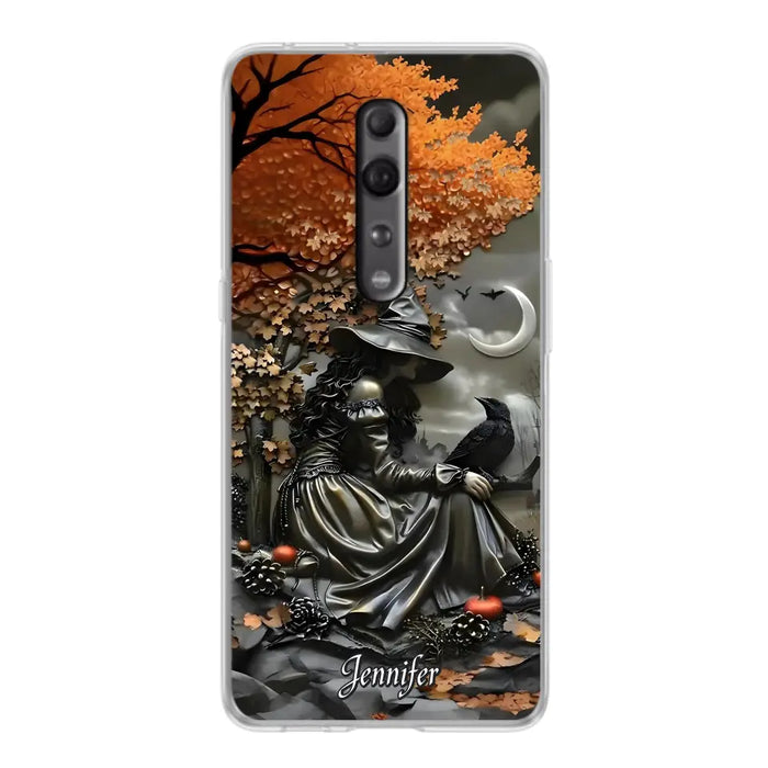 Custom Personalized Witch Phone Case - Halloween/ Birthday Gift Idea For Yourself, Women, Witch Lovers - Case For Xiaomi/ Oppo/ Huawei