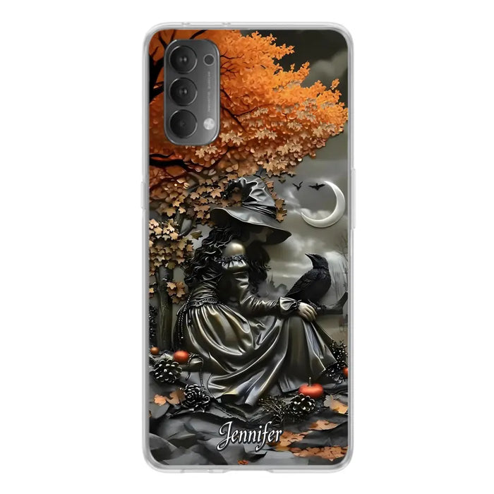 Custom Personalized Witch Phone Case - Halloween/ Birthday Gift Idea For Yourself, Women, Witch Lovers - Case For Xiaomi/ Oppo/ Huawei