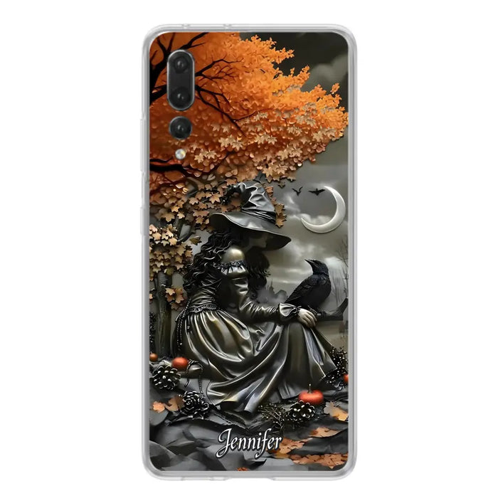 Custom Personalized Witch Phone Case - Halloween/ Birthday Gift Idea For Yourself, Women, Witch Lovers - Case For Xiaomi/ Oppo/ Huawei