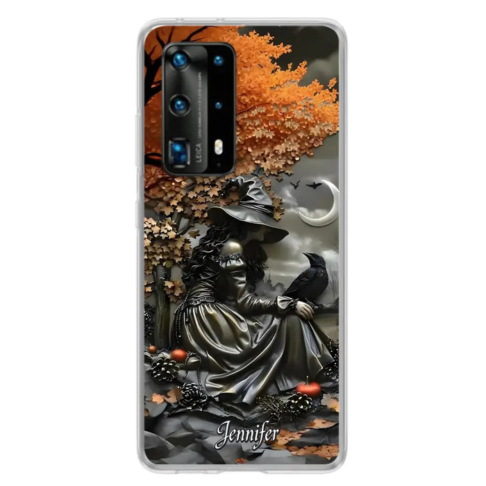 Custom Personalized Witch Phone Case - Halloween/ Birthday Gift Idea For Yourself, Women, Witch Lovers - Case For Xiaomi/ Oppo/ Huawei