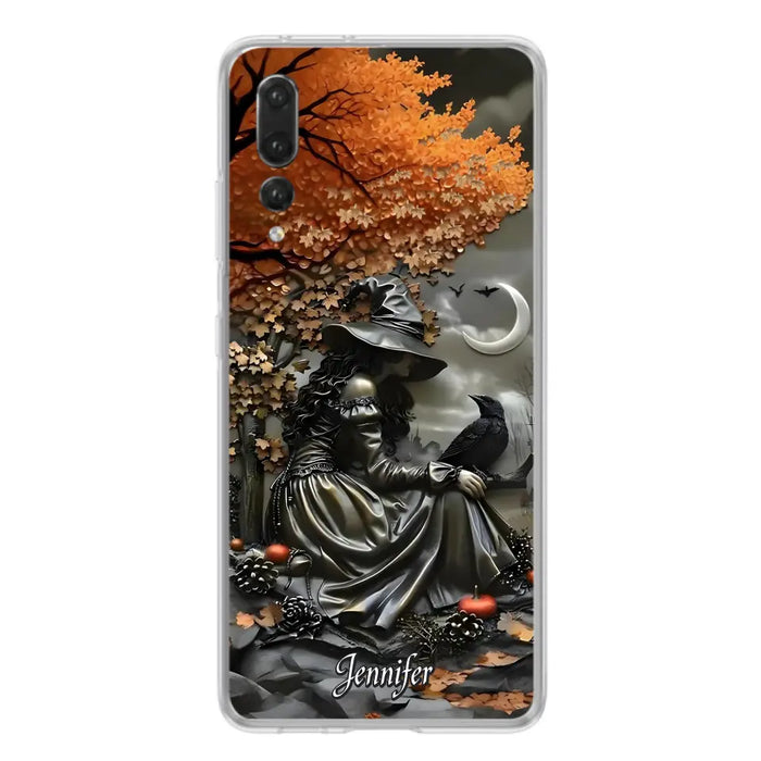 Custom Personalized Witch Phone Case - Halloween/ Birthday Gift Idea For Yourself, Women, Witch Lovers - Case For Xiaomi/ Oppo/ Huawei