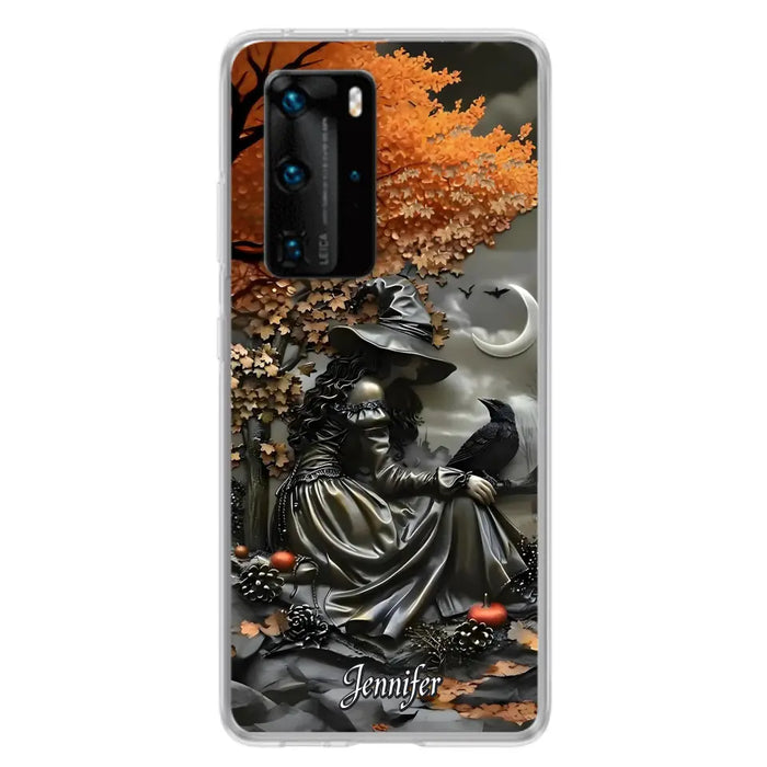 Custom Personalized Witch Phone Case - Halloween/ Birthday Gift Idea For Yourself, Women, Witch Lovers - Case For Xiaomi/ Oppo/ Huawei