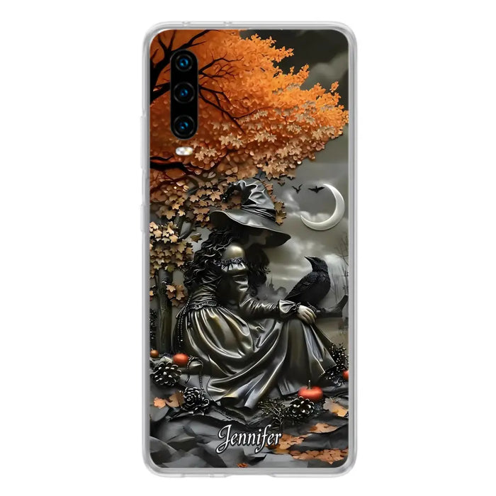 Custom Personalized Witch Phone Case - Halloween/ Birthday Gift Idea For Yourself, Women, Witch Lovers - Case For Xiaomi/ Oppo/ Huawei