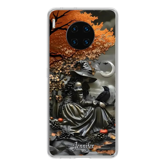 Custom Personalized Witch Phone Case - Halloween/ Birthday Gift Idea For Yourself, Women, Witch Lovers - Case For Xiaomi/ Oppo/ Huawei