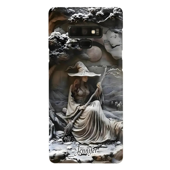 Custom Personalized Witch Phone Case - Halloween/ Birthday Gift Idea For Yourself, Witch Lovers - Case For iPhone/ Samsung