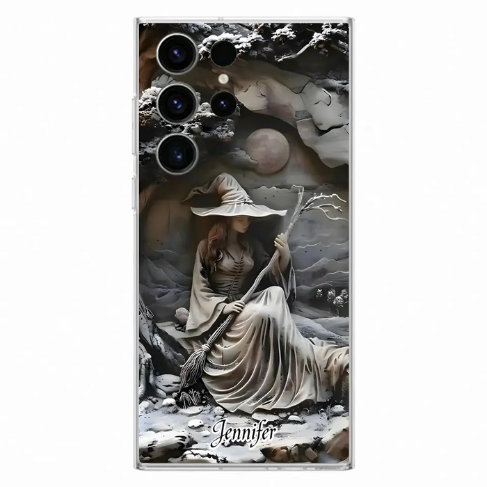 Custom Personalized Witch Phone Case - Halloween/ Birthday Gift Idea For Yourself, Witch Lovers - Case For iPhone/ Samsung