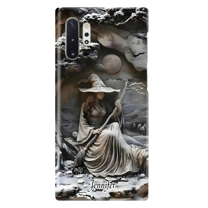 Custom Personalized Witch Phone Case - Halloween/ Birthday Gift Idea For Yourself, Witch Lovers - Case For iPhone/ Samsung