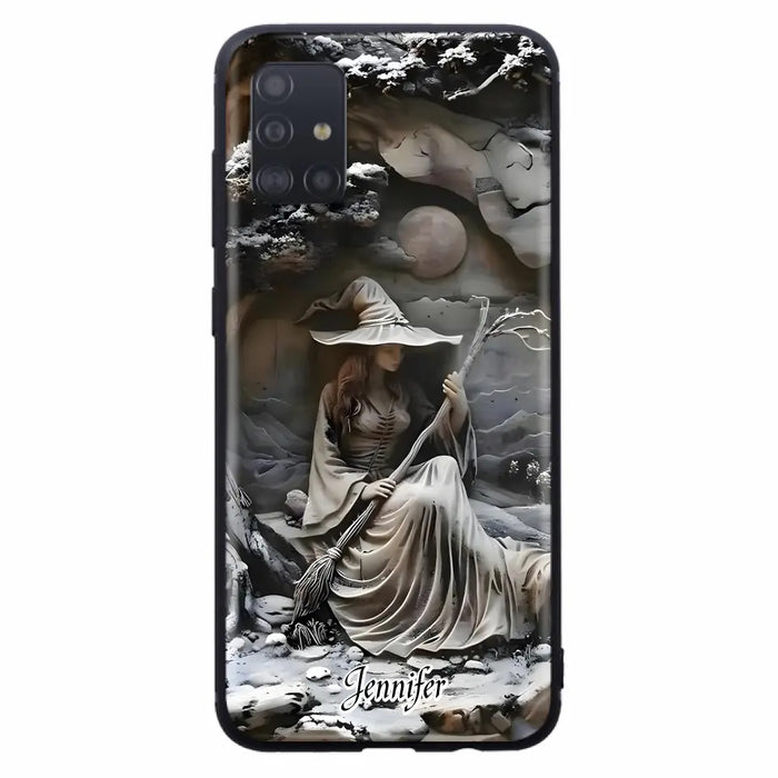 Custom Personalized Witch Phone Case - Halloween/ Birthday Gift Idea For Yourself, Witch Lovers - Case For iPhone/ Samsung