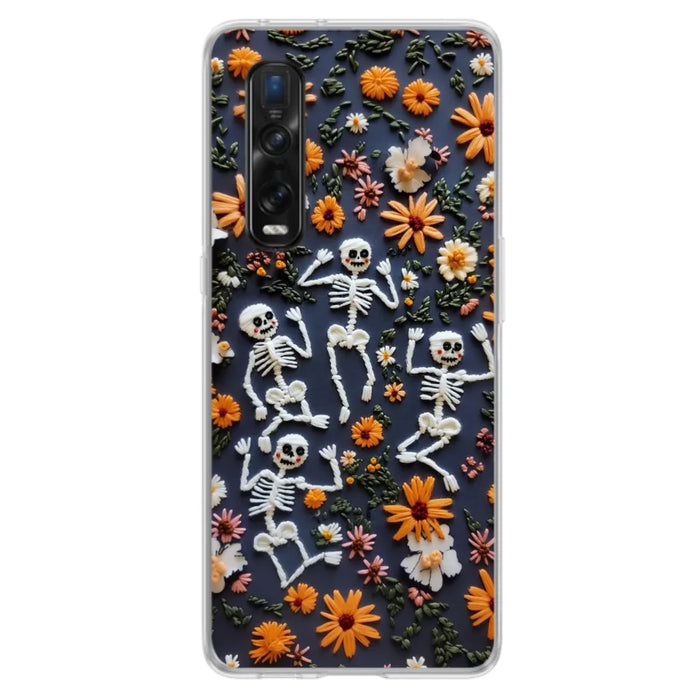 Custom Personalized 3D Skeleton Phone Case - Halloween Gift Idea - Case For Xiaomi/ Oppo/ Huawei