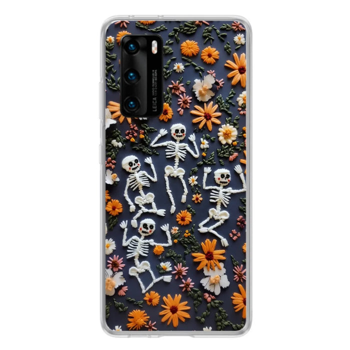 Custom Personalized 3D Skeleton Phone Case - Halloween Gift Idea - Case For Xiaomi/ Oppo/ Huawei