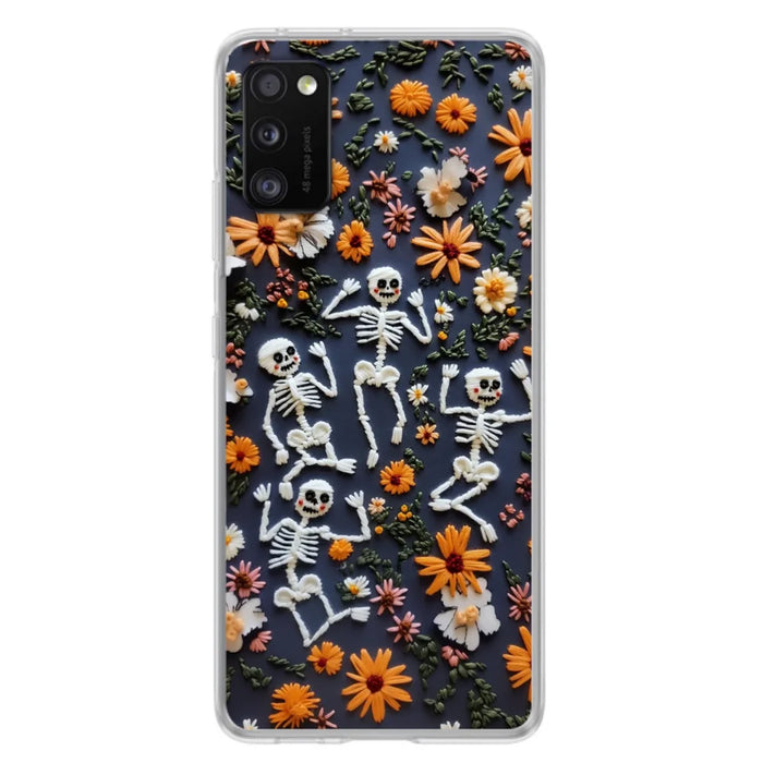 Custom Personalized 3D Skeleton Phone Case - Halloween Gift Idea - Case For iPhone/ Samsung