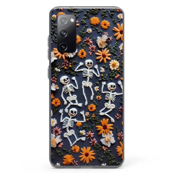 Custom Personalized 3D Skeleton Phone Case - Halloween Gift Idea - Case For iPhone/ Samsung