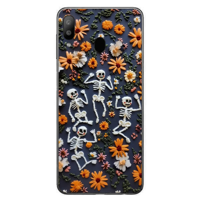 Custom Personalized 3D Skeleton Phone Case - Halloween Gift Idea - Case For iPhone/ Samsung