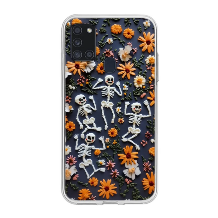 Custom Personalized 3D Skeleton Phone Case - Halloween Gift Idea - Case For iPhone/ Samsung