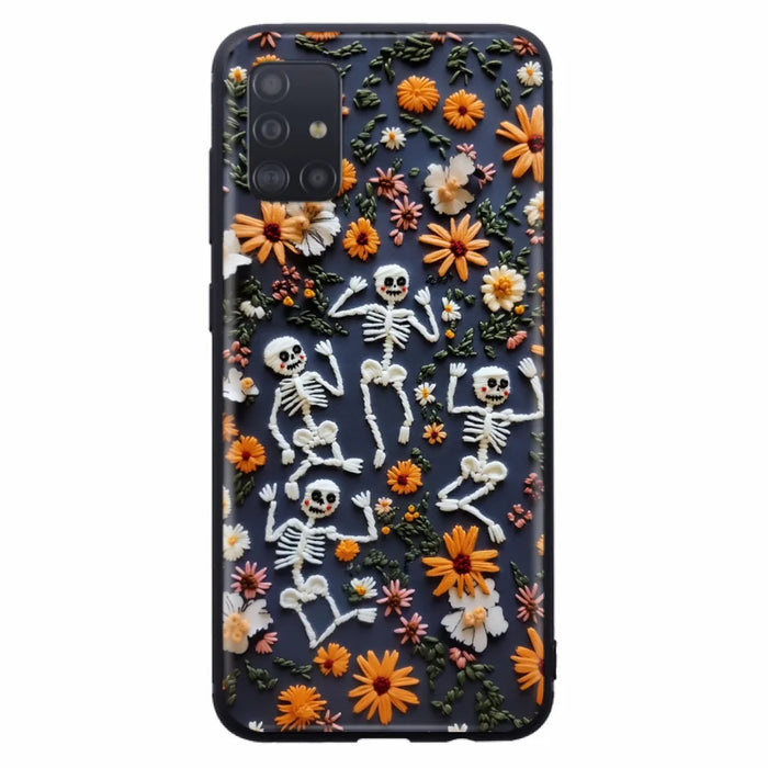 Custom Personalized 3D Skeleton Phone Case - Halloween Gift Idea - Case For iPhone/ Samsung