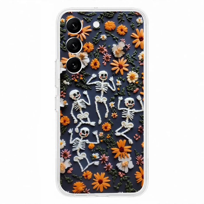 Custom Personalized 3D Skeleton Phone Case - Halloween Gift Idea - Case For iPhone/ Samsung