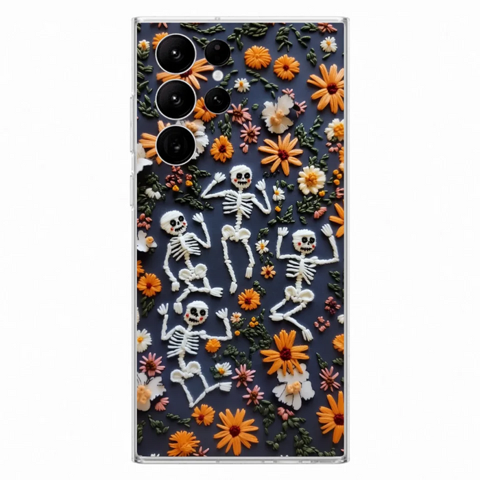 Custom Personalized 3D Skeleton Phone Case - Halloween Gift Idea - Case For iPhone/ Samsung