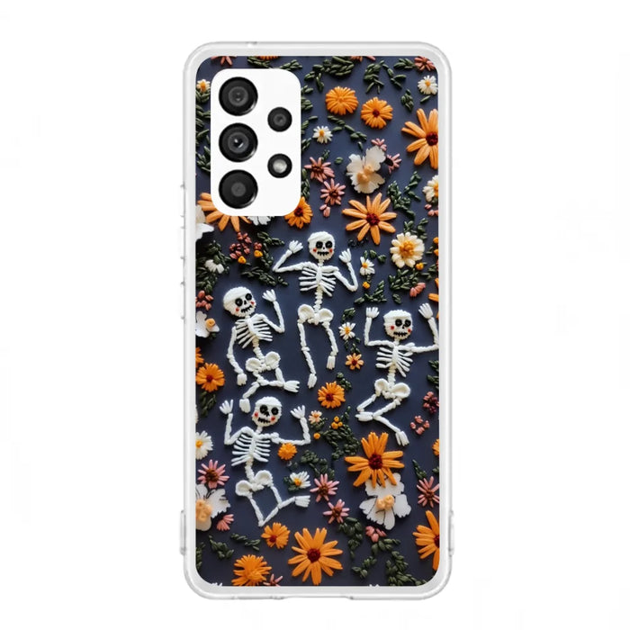 Custom Personalized 3D Skeleton Phone Case - Halloween Gift Idea - Case For iPhone/ Samsung