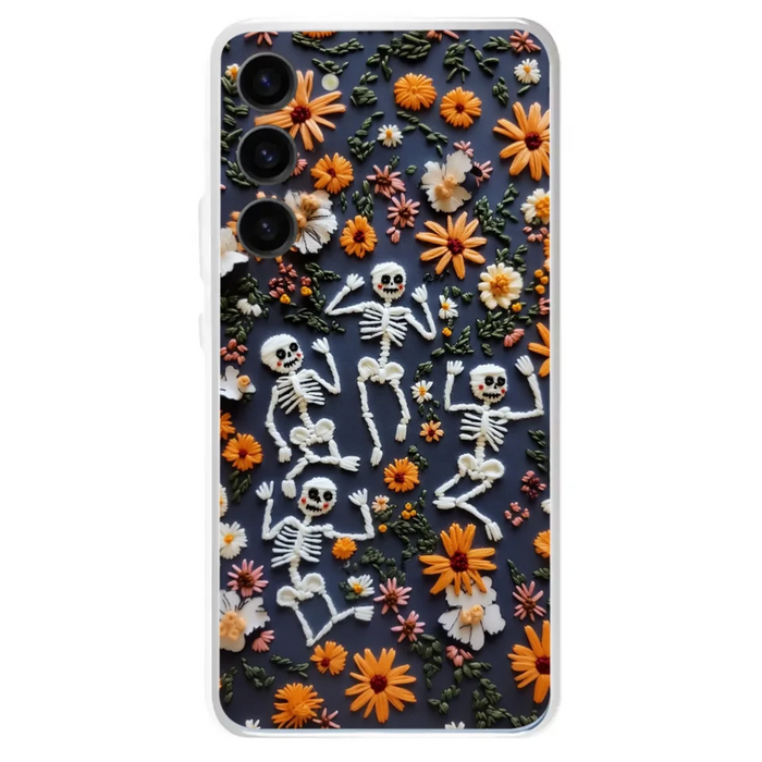 Custom Personalized 3D Skeleton Phone Case - Halloween Gift Idea - Case For iPhone/ Samsung