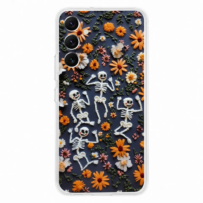 Custom Personalized 3D Skeleton Phone Case - Halloween Gift Idea - Case For iPhone/ Samsung