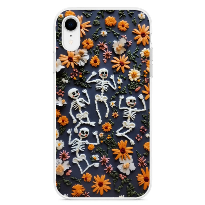 Custom Personalized 3D Skeleton Phone Case - Halloween Gift Idea - Case For iPhone/ Samsung