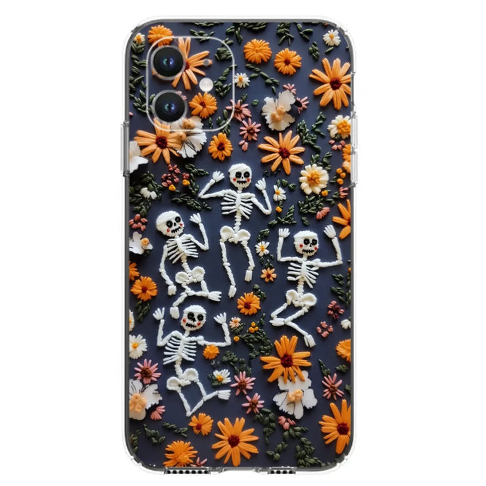 Custom Personalized 3D Skeleton Phone Case - Halloween Gift Idea - Case For iPhone/ Samsung