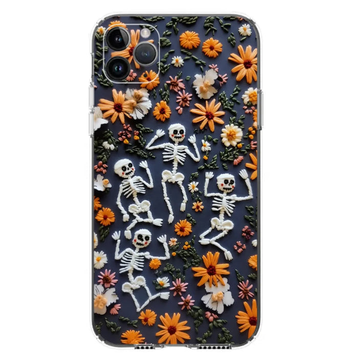 Custom Personalized 3D Skeleton Phone Case - Halloween Gift Idea - Case For iPhone/ Samsung