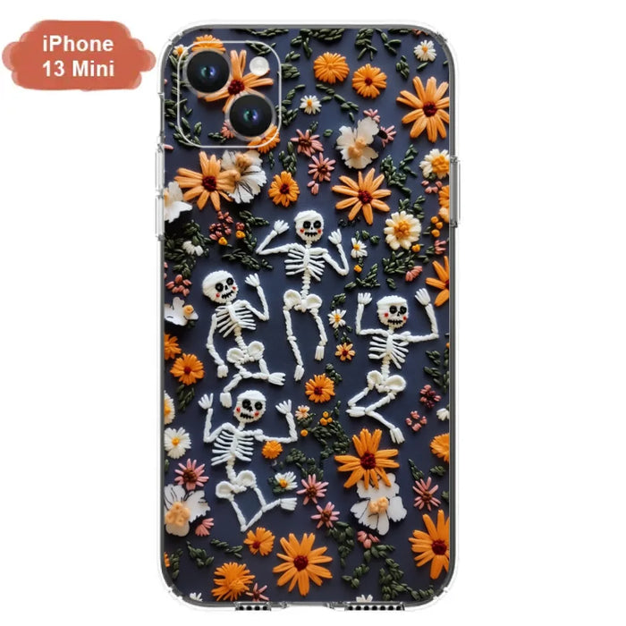 Custom Personalized 3D Skeleton Phone Case - Halloween Gift Idea - Case For iPhone/ Samsung