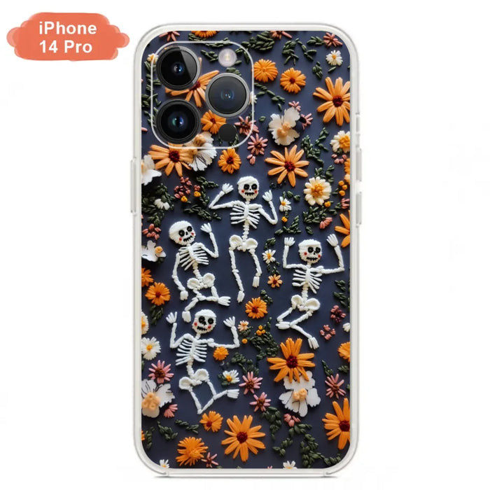 Custom Personalized 3D Skeleton Phone Case - Halloween Gift Idea - Case For iPhone/ Samsung