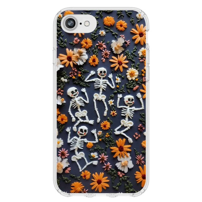 Custom Personalized 3D Skeleton Phone Case - Halloween Gift Idea - Case For iPhone/ Samsung