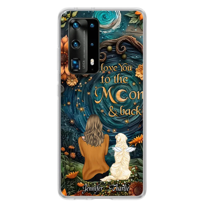 Custom Personalized Galaxy Night Phone Case - Gift Idea For Pet Owner - Case For Xiaomi/ Oppo/ Huawei - I Love You To The Moon & Back