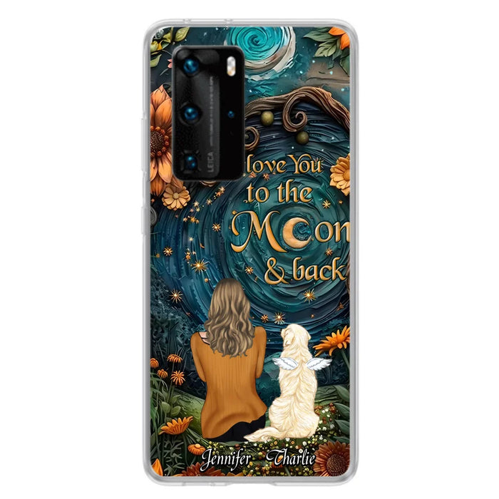 Custom Personalized Galaxy Night Phone Case - Gift Idea For Pet Owner - Case For Xiaomi/ Oppo/ Huawei - I Love You To The Moon & Back