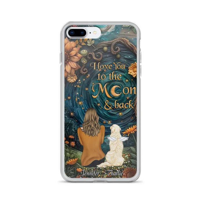 Custom Personalized Galaxy Night Phone Case - Gift Idea For Pet Owner - Case For iPhon/ Samsung - I Love You To The Moon & Back