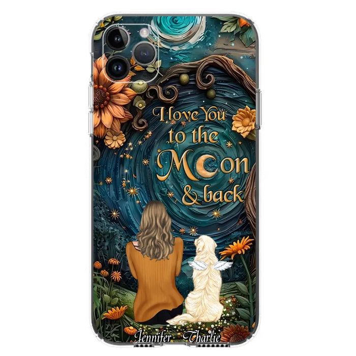 Custom Personalized Galaxy Night Phone Case - Gift Idea For Pet Owner - Case For iPhon/ Samsung - I Love You To The Moon & Back