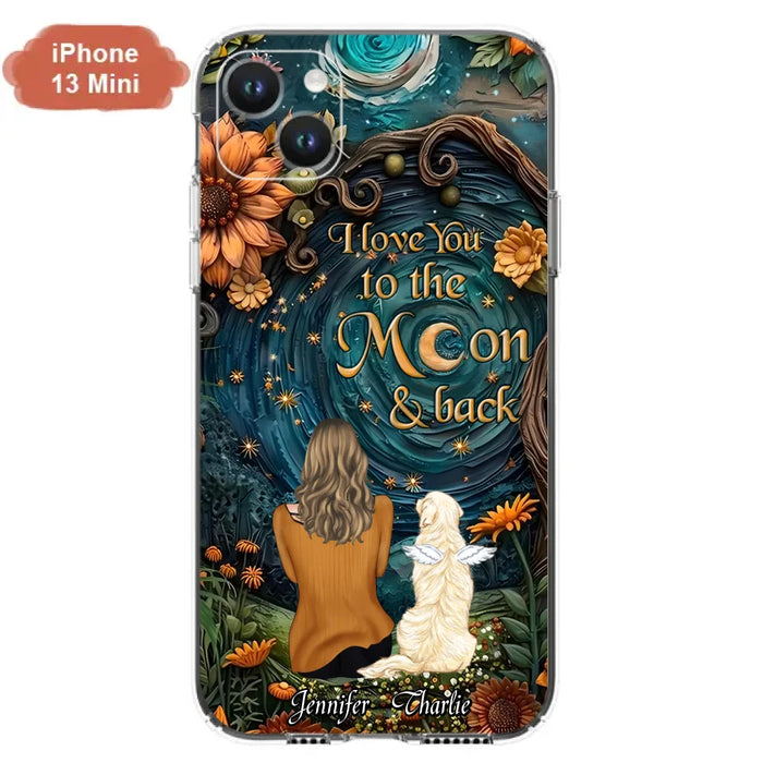 Custom Personalized Galaxy Night Phone Case - Gift Idea For Pet Owner - Case For iPhon/ Samsung - I Love You To The Moon & Back