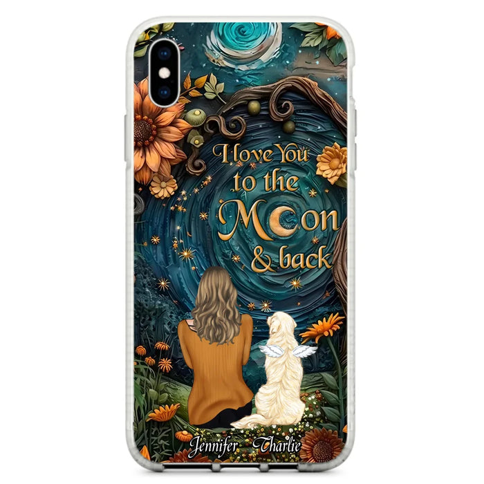 Custom Personalized Galaxy Night Phone Case - Gift Idea For Pet Owner - Case For iPhon/ Samsung - I Love You To The Moon & Back