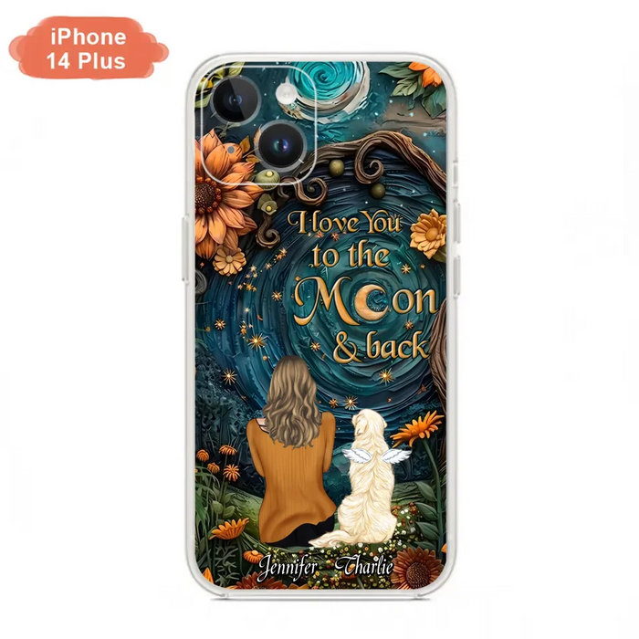 Custom Personalized Galaxy Night Phone Case - Gift Idea For Pet Owner - Case For iPhon/ Samsung - I Love You To The Moon & Back