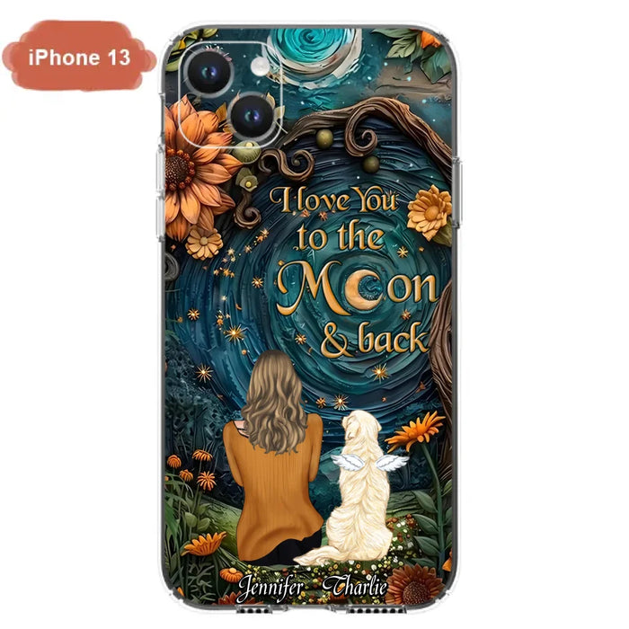 Custom Personalized Galaxy Night Phone Case - Gift Idea For Pet Owner - Case For iPhon/ Samsung - I Love You To The Moon & Back