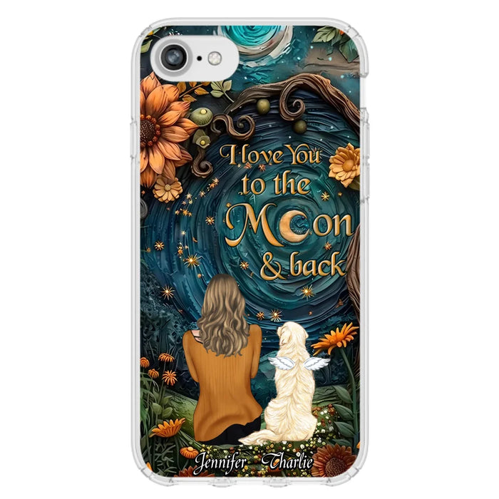 Custom Personalized Galaxy Night Phone Case - Gift Idea For Pet Owner - Case For iPhon/ Samsung - I Love You To The Moon & Back