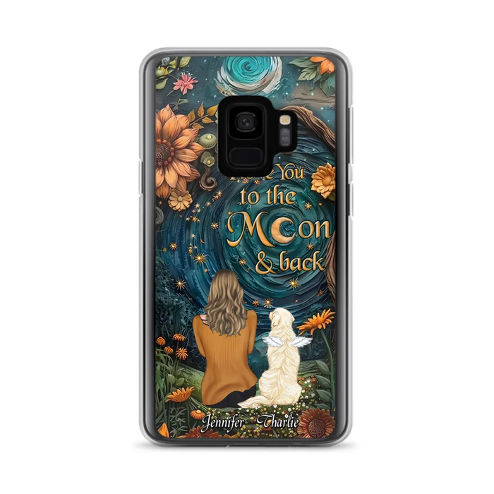 Custom Personalized Galaxy Night Phone Case - Gift Idea For Pet Owner - Case For iPhon/ Samsung - I Love You To The Moon & Back