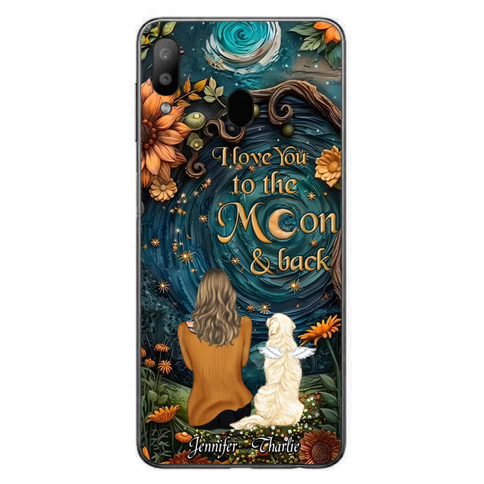 Custom Personalized Galaxy Night Phone Case - Gift Idea For Pet Owner - Case For iPhon/ Samsung - I Love You To The Moon & Back