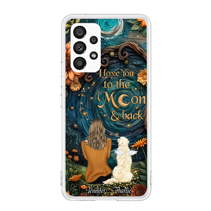 Custom Personalized Galaxy Night Phone Case - Gift Idea For Pet Owner - Case For iPhon/ Samsung - I Love You To The Moon & Back