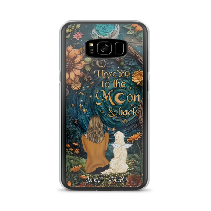 Custom Personalized Galaxy Night Phone Case - Gift Idea For Pet Owner - Case For iPhon/ Samsung - I Love You To The Moon & Back