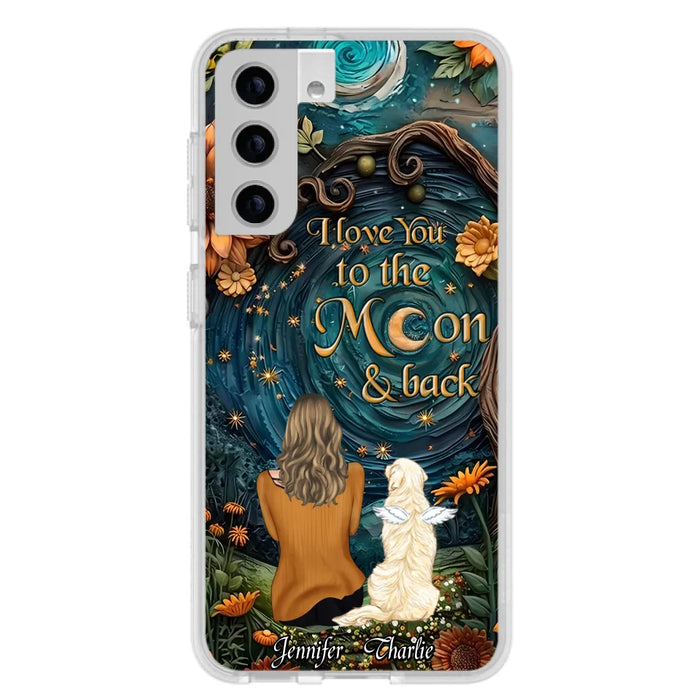 Custom Personalized Galaxy Night Phone Case - Gift Idea For Pet Owner - Case For iPhon/ Samsung - I Love You To The Moon & Back