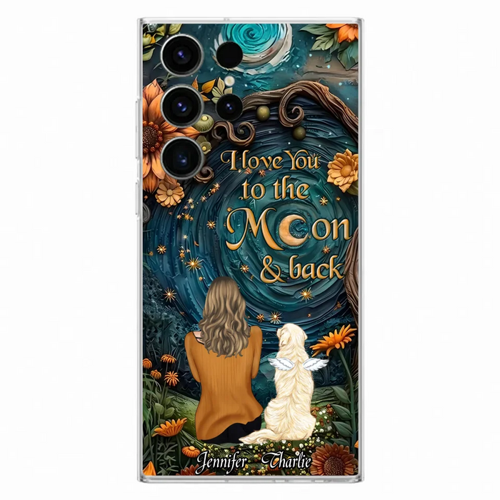 Custom Personalized Galaxy Night Phone Case - Gift Idea For Pet Owner - Case For iPhon/ Samsung - I Love You To The Moon & Back