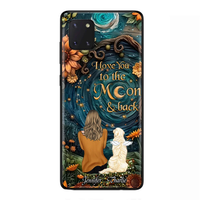 Custom Personalized Galaxy Night Phone Case - Gift Idea For Pet Owner - Case For iPhon/ Samsung - I Love You To The Moon & Back