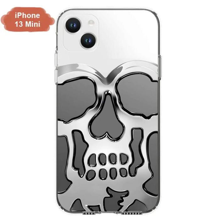 Custom Personalized Veteran Skull Metalic Phone Case - Gift Idea For Veteran - Case For iPhone/ Samsung