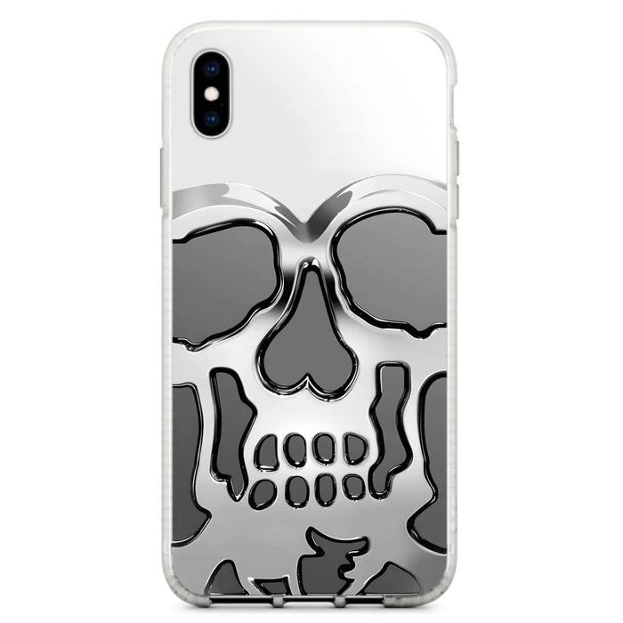 Custom Personalized Veteran Skull Metalic Phone Case - Gift Idea For Veteran - Case For iPhone/ Samsung