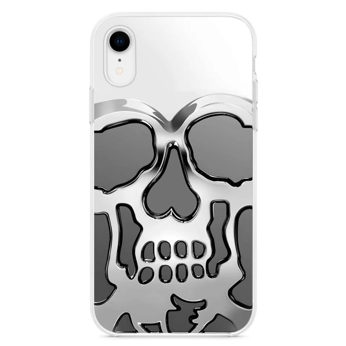 Custom Personalized Veteran Skull Metalic Phone Case - Gift Idea For Veteran - Case For iPhone/ Samsung