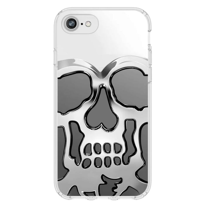 Custom Personalized Veteran Skull Metalic Phone Case - Gift Idea For Veteran - Case For iPhone/ Samsung